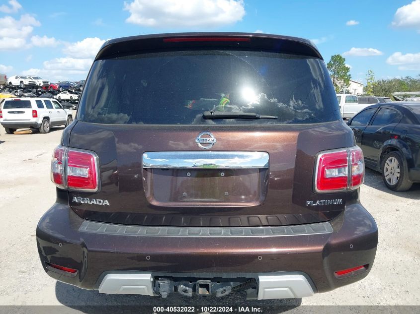 2018 Nissan Armada Platinum VIN: JN8AY2NE7J9732169 Lot: 40532022