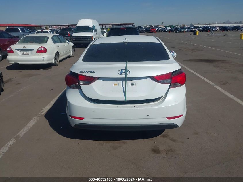 5NPDH4AE4GH685032 2016 Hyundai Elantra Se