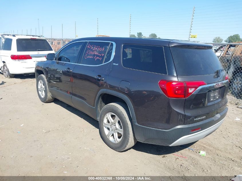 1GKKNKLAXKZ170072 2019 GMC Acadia Sle-1