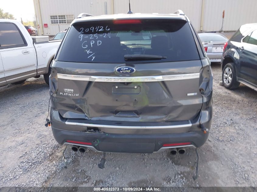 2018 Ford Explorer Platinum VIN: 1FM5K8HT6JGB15378 Lot: 40532373