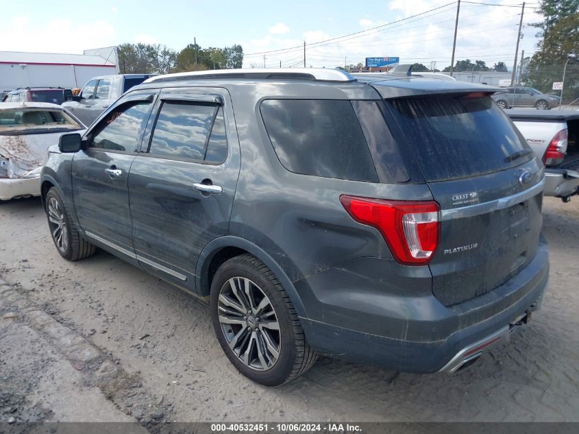 2016 Ford Explorer Platinum VIN: 1FM5K8HT0GGB76976 Lot: 40532451