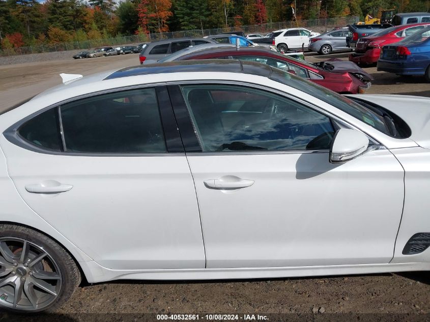 2022 Genesis G70 2.0T Awd VIN: KMTG34TA1NU098409 Lot: 40532561