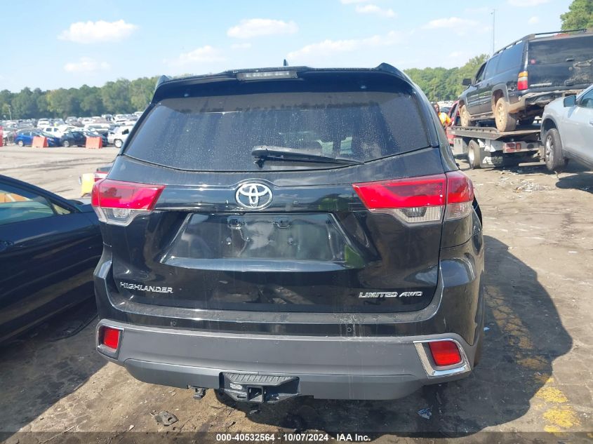 5TDDZRFH5KS705983 2019 Toyota Highlander Limited Platinum