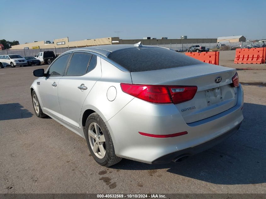 VIN KNAGM4A72E5515577 2014 KIA Optima, LX no.3