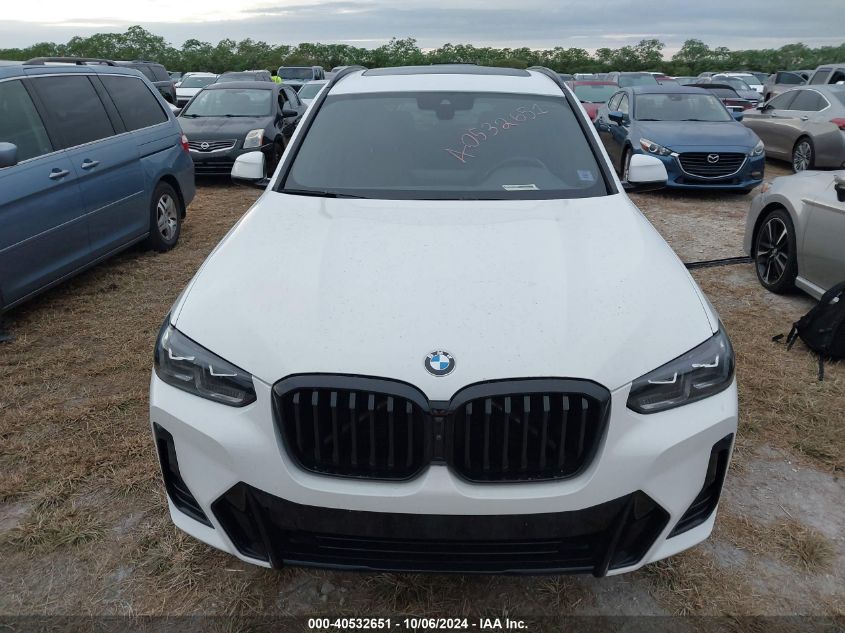 2023 BMW X3 XDRIVE30I - 5UX53DP01P9P13276