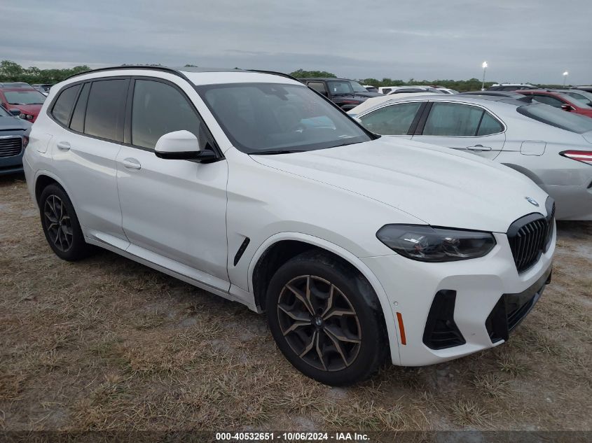 2023 BMW X3 XDRIVE30I - 5UX53DP01P9P13276