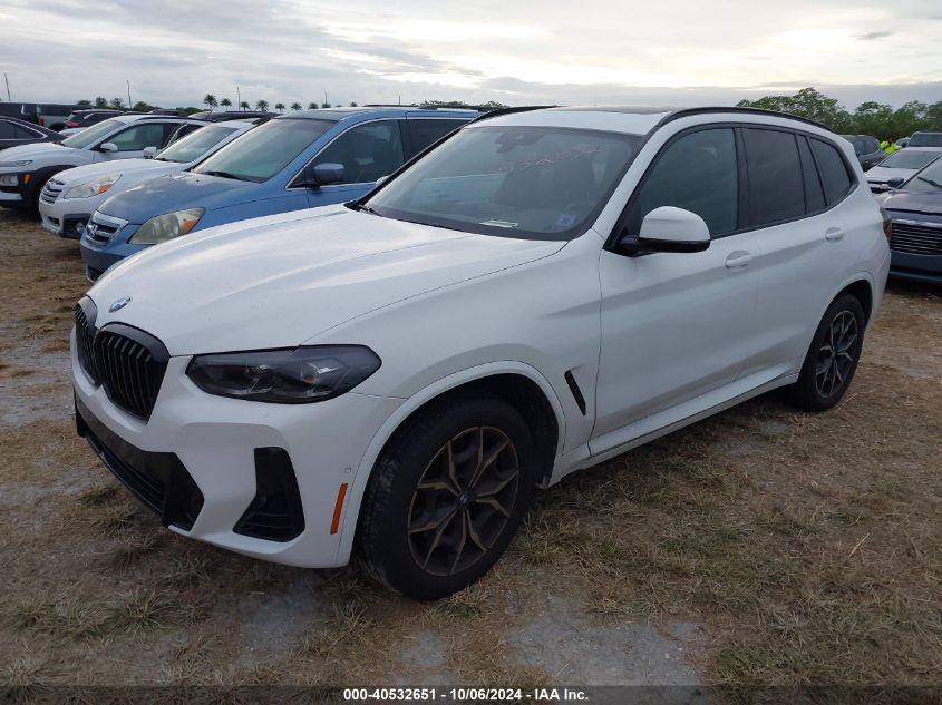 2023 BMW X3 XDRIVE30I - 5UX53DP01P9P13276