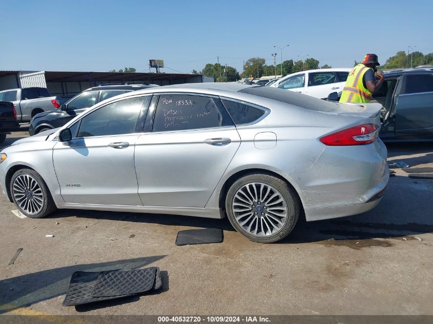 2018 Ford Fusion Hybrid Titanium VIN: 3FA6P0RU7JR194111 Lot: 40532720