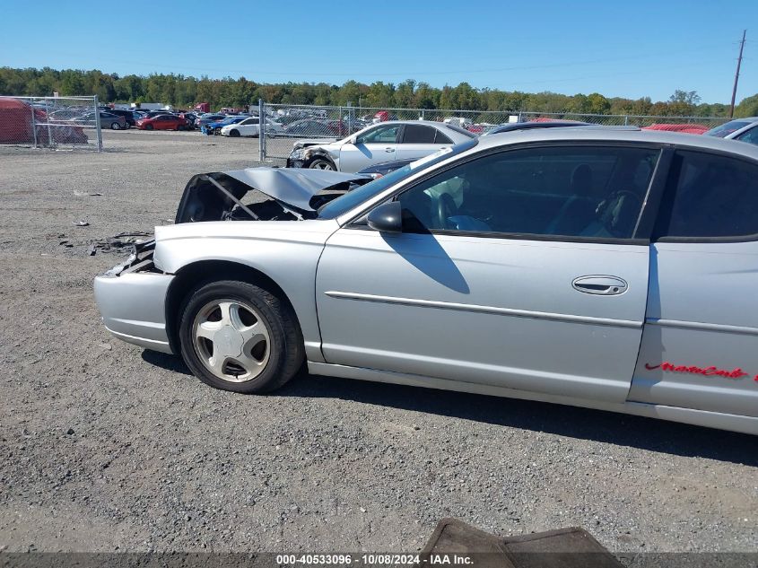 2001 Chevrolet Monte Carlo Ss VIN: 2G1WX15K119198545 Lot: 40533096