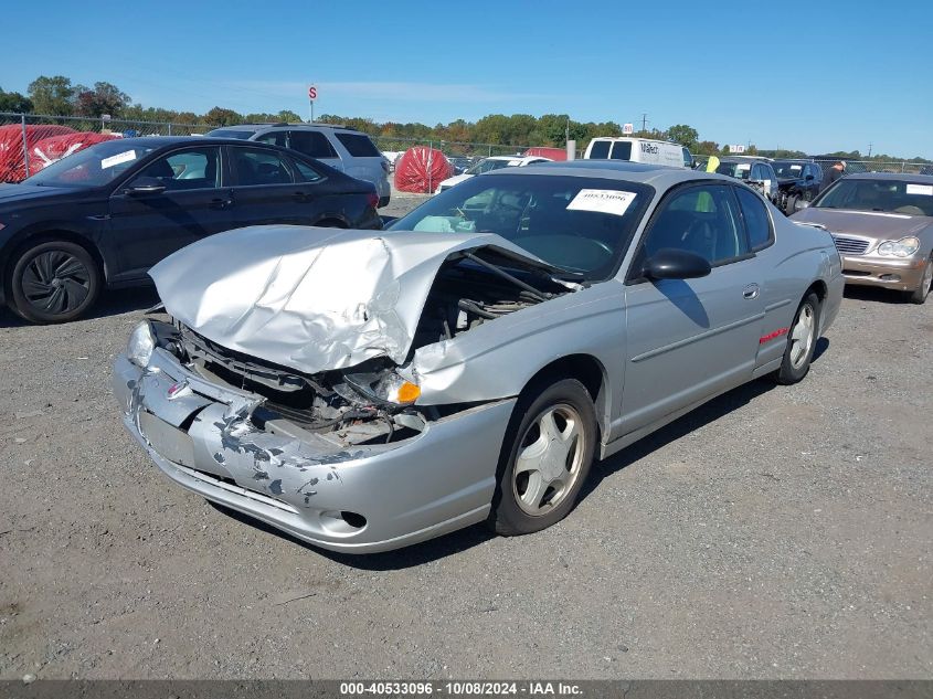 2001 Chevrolet Monte Carlo Ss VIN: 2G1WX15K119198545 Lot: 40533096