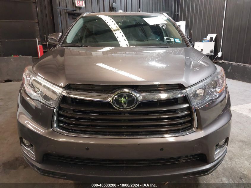 5TDDKRFH6GS260357 2016 Toyota Highlander Limited Platinum V6