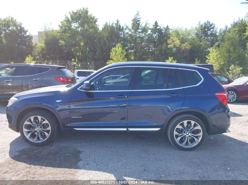 2016 BMW X3 XDRIVE28I - 5UXWX9C50G0D67073