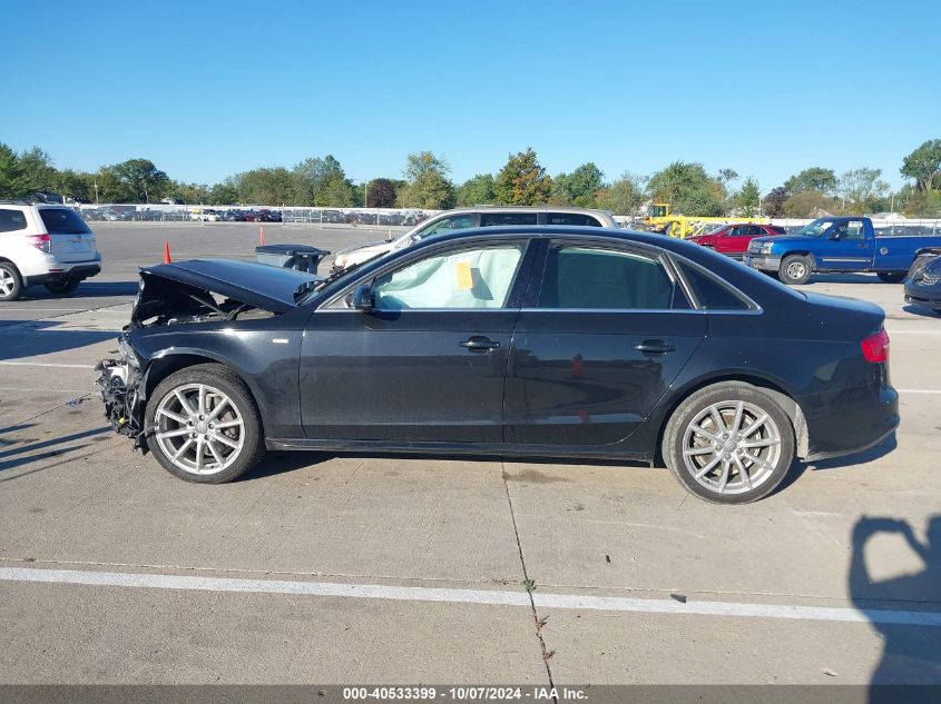 2014 Audi A4 2.0T Premium VIN: WAUKFAFL9EN014629 Lot: 40533399