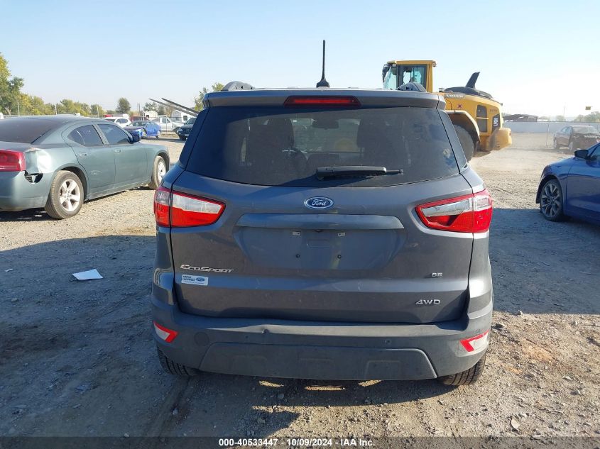 2019 Ford Ecosport Se VIN: MAJ6S3GL7KC293456 Lot: 40533447