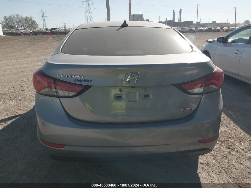 KMHDH4AEXFU390369 2015 Hyundai Elantra Limited