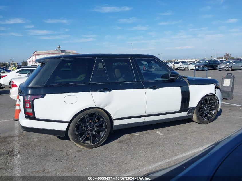 2017 Land Rover Range Rover 3.0L V6 Turbocharged Diesel Hse Td6 VIN: SALGS2FK8HA326995 Lot: 40533497