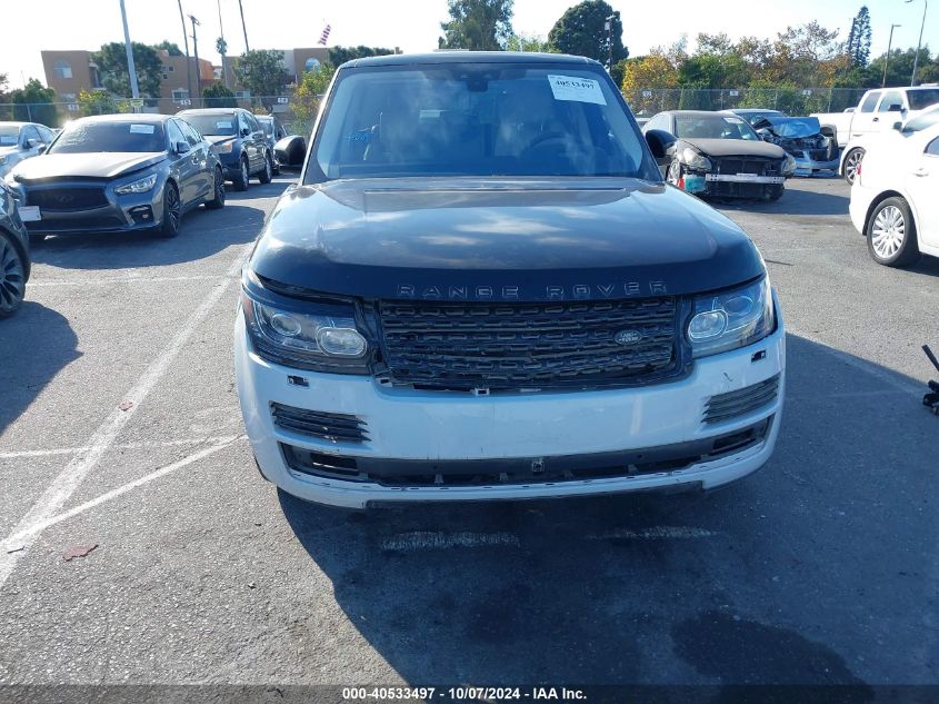 2017 Land Rover Range Rover 3.0L V6 Turbocharged Diesel Hse Td6 VIN: SALGS2FK8HA326995 Lot: 40533497