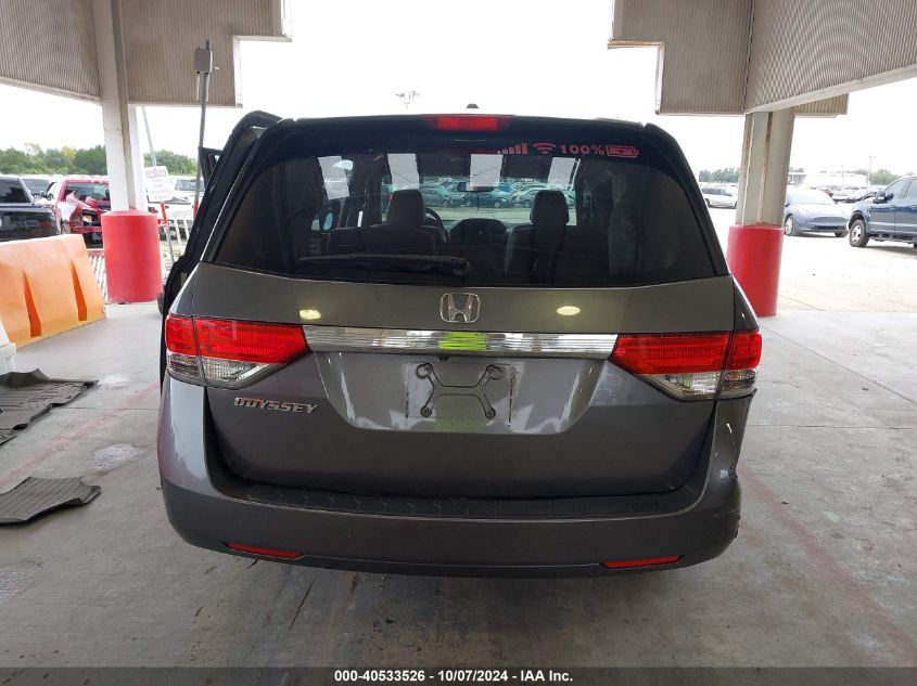 5FNRL5H60EB009312 2014 Honda Odyssey Ex-L