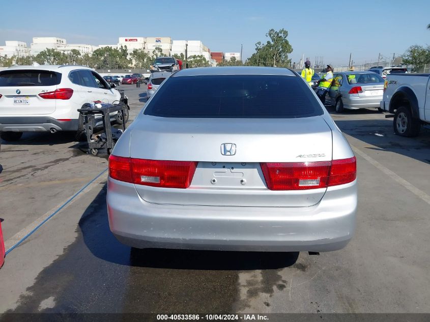 2005 Honda Accord 2.4 Lx VIN: 1HGCM56405A106136 Lot: 40533586