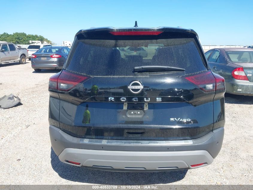 2022 Nissan Rogue Sv Intelligent Awd VIN: 5N1BT3BBXNC730693 Lot: 40533709