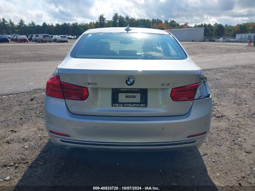 2018 BMW 330I xDrive VIN: WBA8D9C5XJEM33541 Lot: 40533720