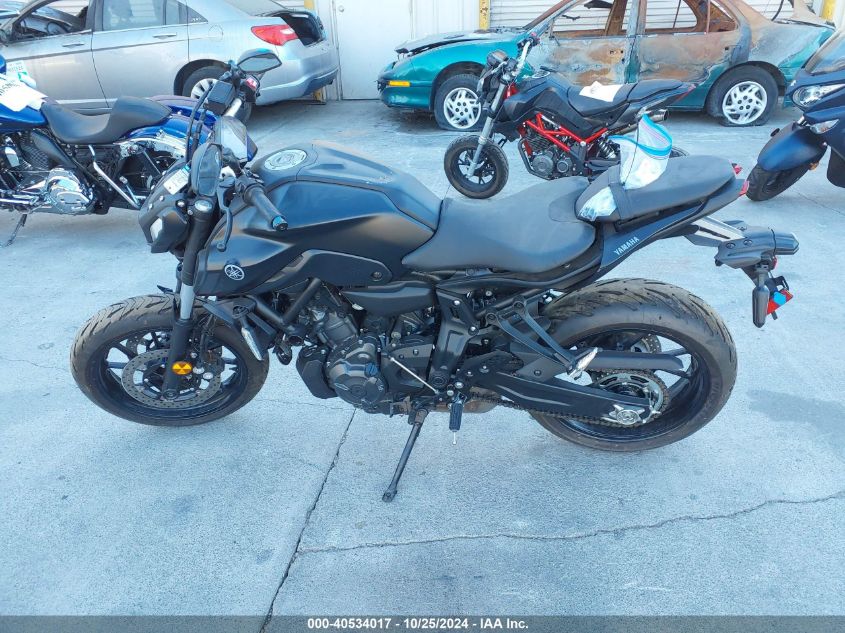 2021 Yamaha Mt07 C VIN: JYARM32Y7MA000363 Lot: 40534017