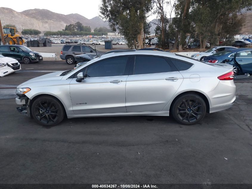 3FA6P0LU9JR102943 2018 Ford Fusion Hybrid Se