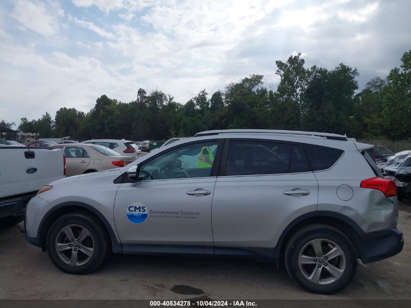 2015 Toyota Rav4 Xle VIN: 2T3RFREV7FW276226 Lot: 40534278