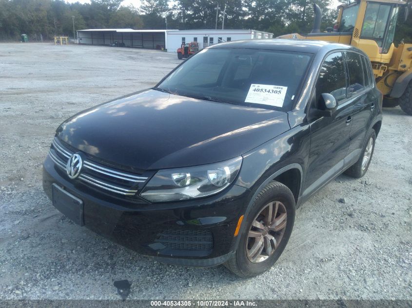 2013 Volkswagen Tiguan S VIN: WVGAV3AX1DW566220 Lot: 40534305