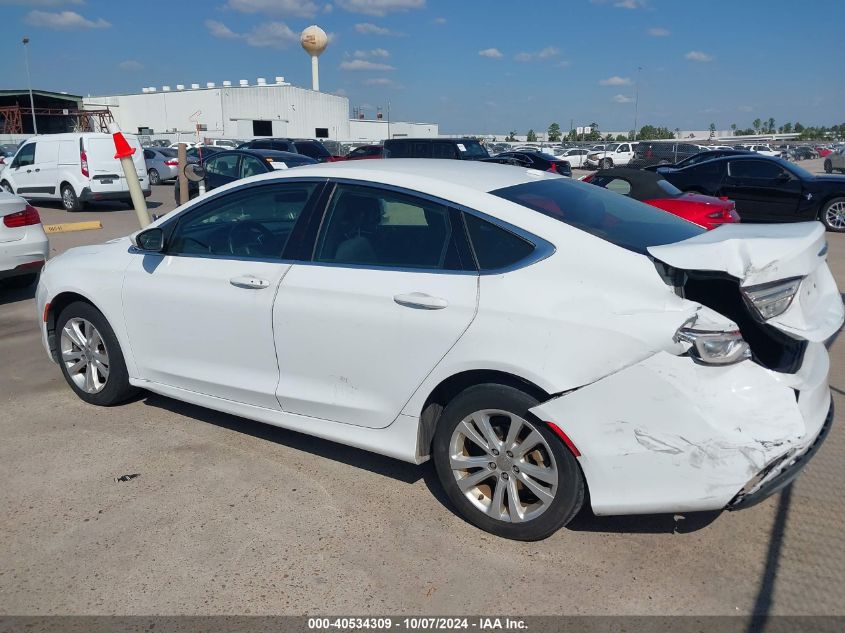 2015 Chrysler 200 Limited VIN: 1C3CCCAB6FN627243 Lot: 40534309