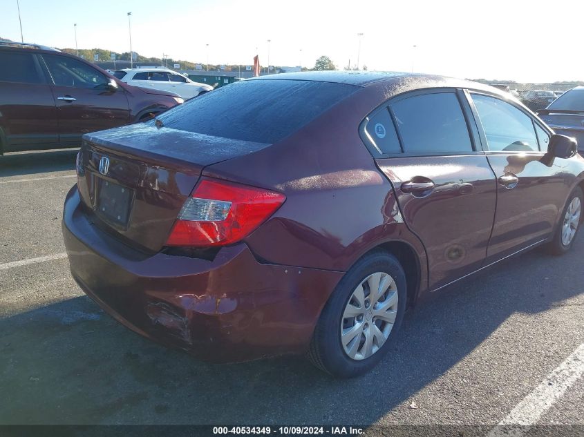 19XFB2F50CE384070 2012 Honda Civic Lx