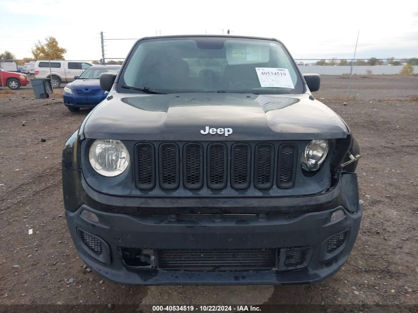 2015 Jeep Renegade Sport VIN: ZACCJBAH7FPC01911 Lot: 40534519