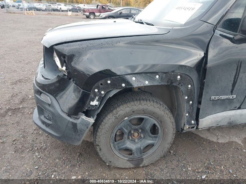 2015 Jeep Renegade Sport VIN: ZACCJBAH7FPC01911 Lot: 40534519