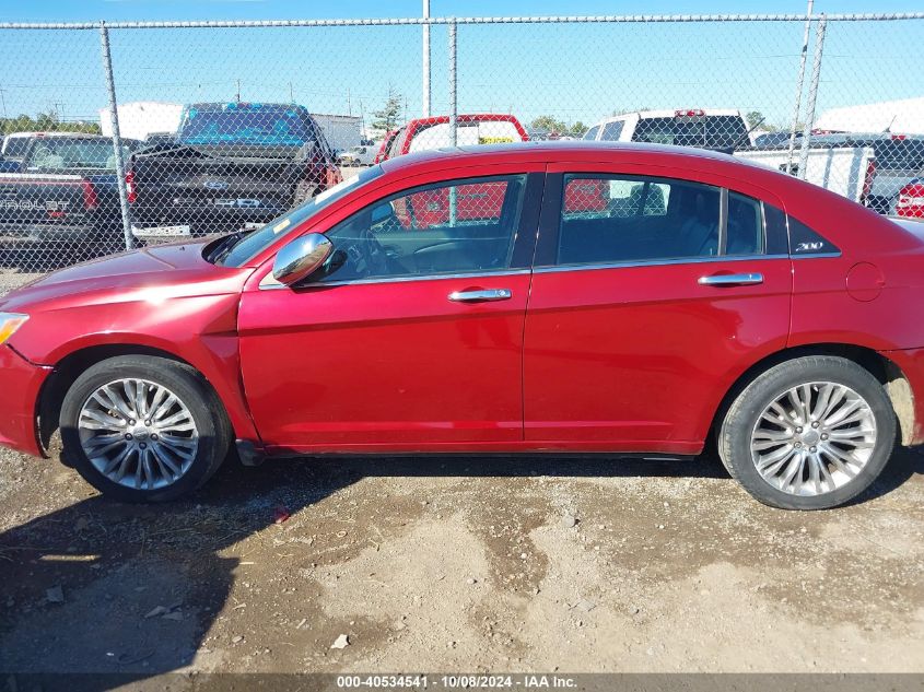 2012 Chrysler 200 Limited VIN: 1C3CCBCB2CN264085 Lot: 40534541