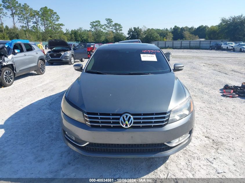 2013 Volkswagen Passat Sel VIN: 1VWCH7A34DC075406 Lot: 40534581