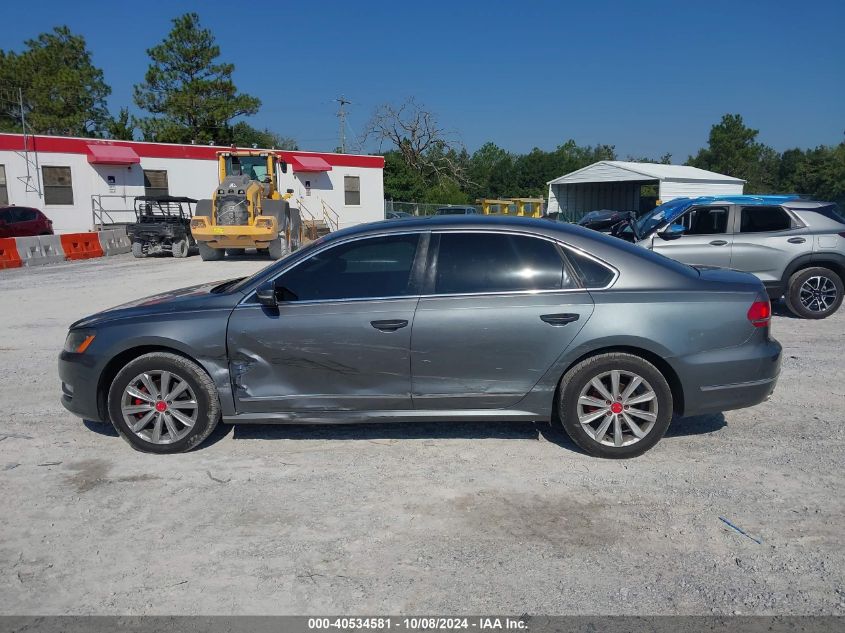 1VWCH7A34DC075406 2013 Volkswagen Passat Sel