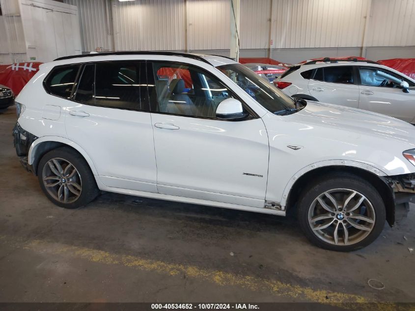 2017 BMW X3 XDRIVE28I - 5UXWX9C30H0W78600