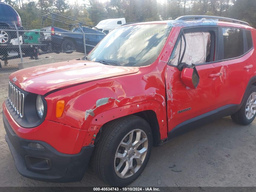 2017 Jeep Renegade Latitude Fwd VIN: ZACCJABB3HPG40224 Lot: 40534743