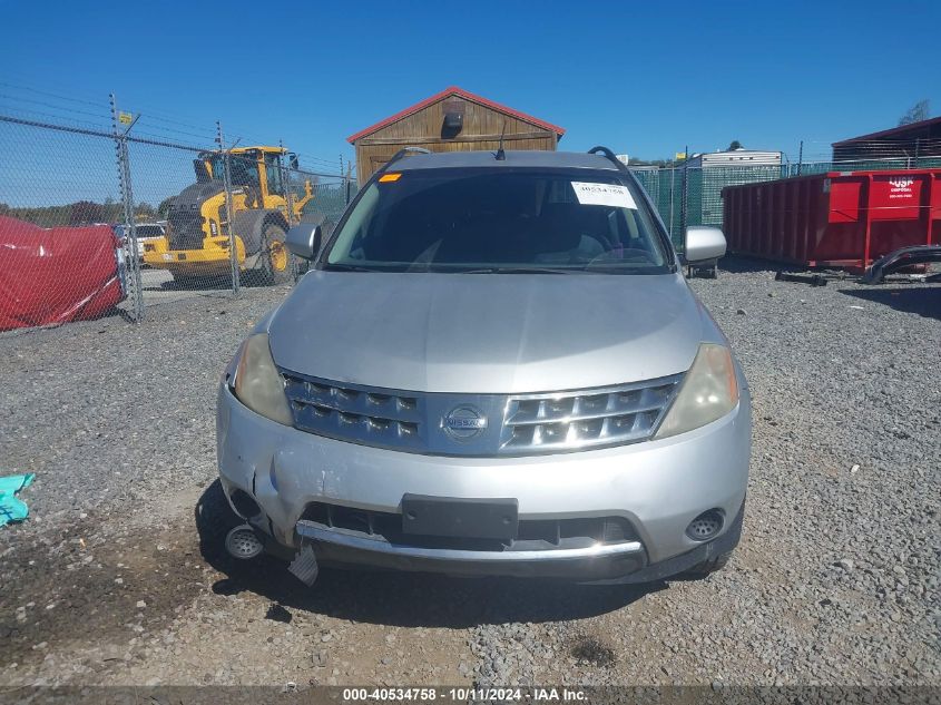 2006 Nissan Murano S VIN: JN8AZ08W56W524175 Lot: 40534758