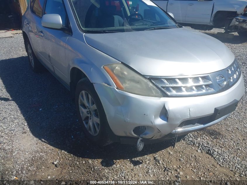 2006 Nissan Murano S VIN: JN8AZ08W56W524175 Lot: 40534758