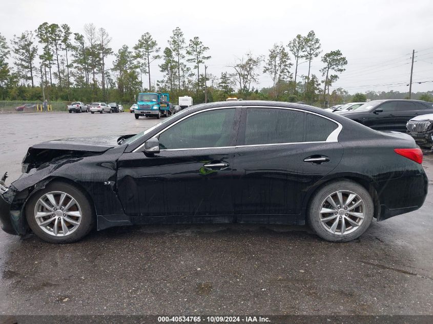 2014 Infiniti Q50 Premium/Sport VIN: JN1BV7ARXEM706282 Lot: 40534765