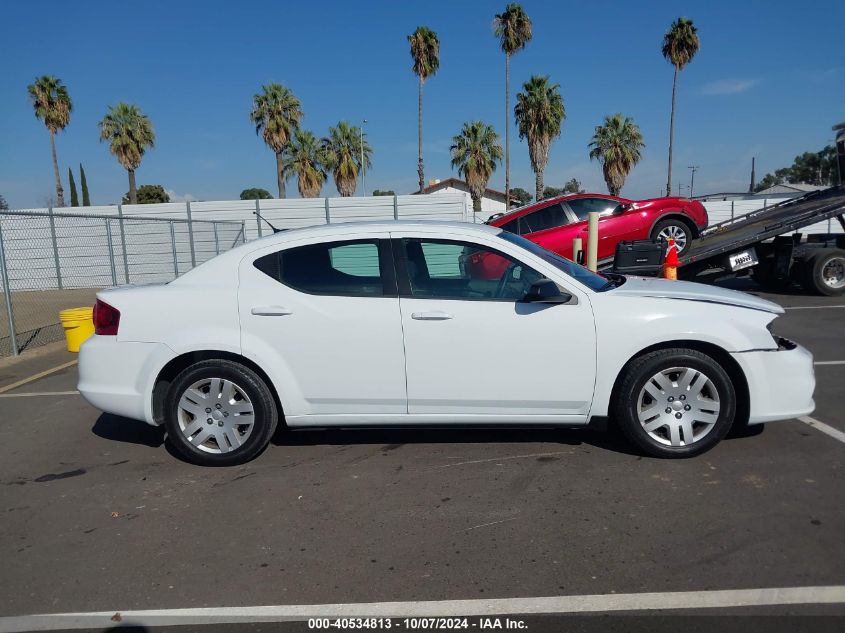 2014 Dodge Avenger Se VIN: 1C3CDZAB8EN127020 Lot: 40534813