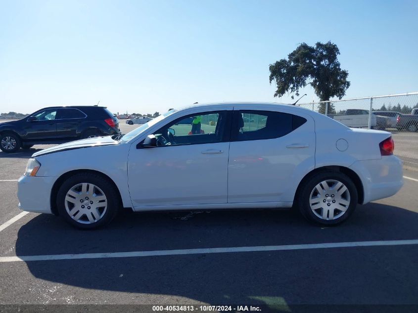 2014 Dodge Avenger Se VIN: 1C3CDZAB8EN127020 Lot: 40534813