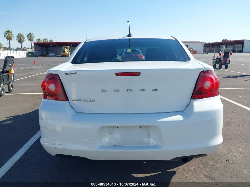 2014 Dodge Avenger Se VIN: 1C3CDZAB8EN127020 Lot: 40534813