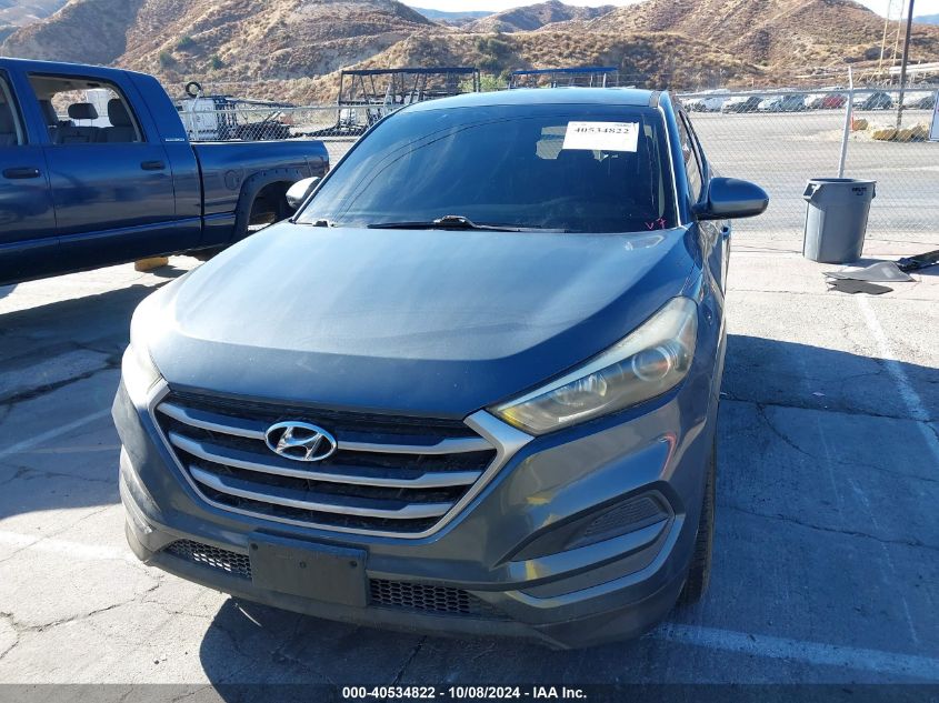 2017 Hyundai Tucson Se VIN: KM8J23A43HU570091 Lot: 40534822