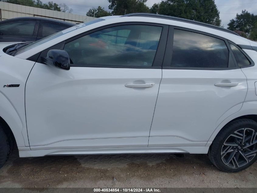 2022 Hyundai Kona N Line VIN: KM8K33A3XNU795452 Lot: 40534854