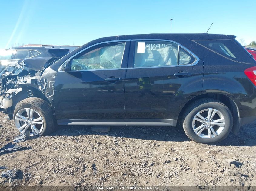 2017 Chevrolet Equinox Ls VIN: 2GNALBEK6H1554510 Lot: 40534935