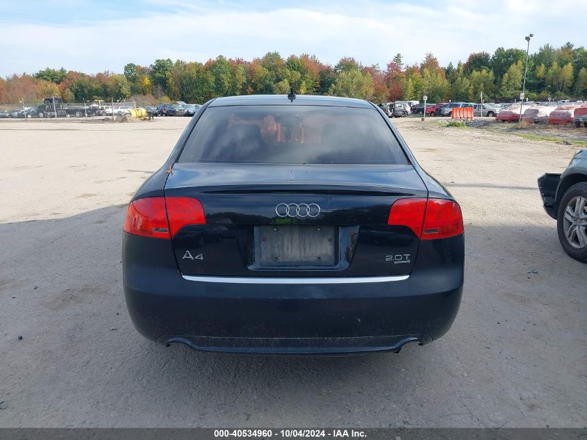 WAUDF78E18A096295 2008 Audi A4 2.0T