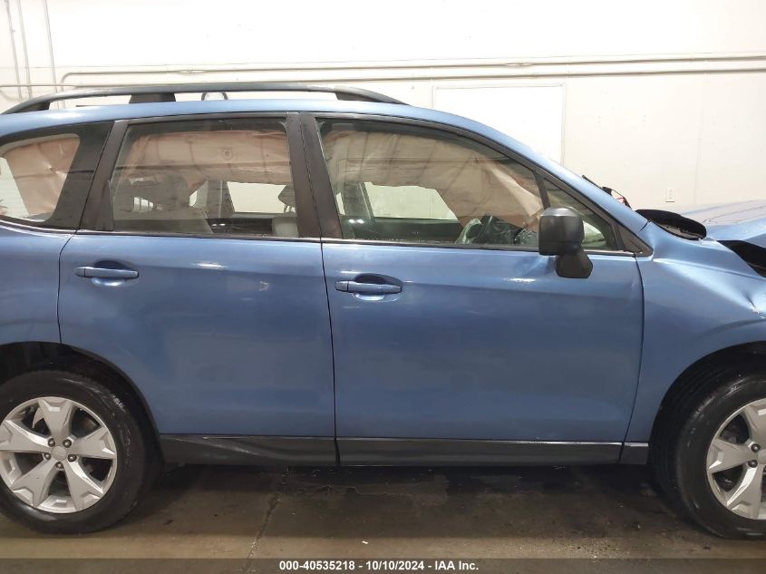 2016 Subaru Forester 2.5I VIN: JF2SJABC2GH556326 Lot: 40535218