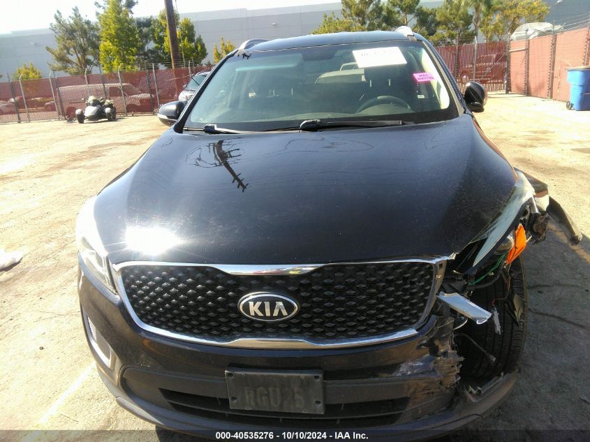 2016 Kia Sorento 3.3L Lx VIN: 5XYPGDA50GG138301 Lot: 40535276